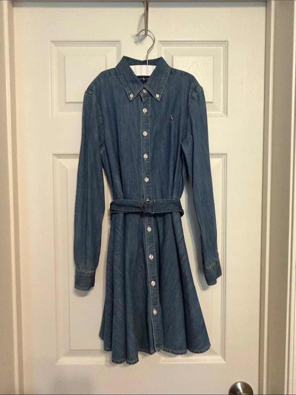Ralph Lauren chambray dress with buttons and pockets - Size 10